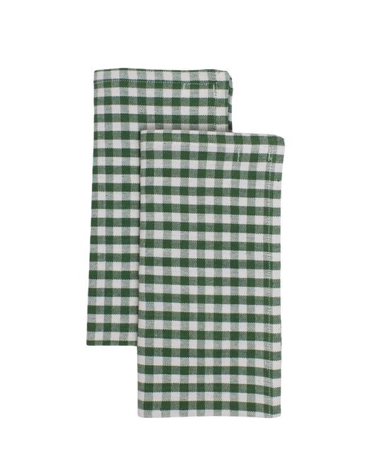 Olive Gingham Napkin | Set of 2