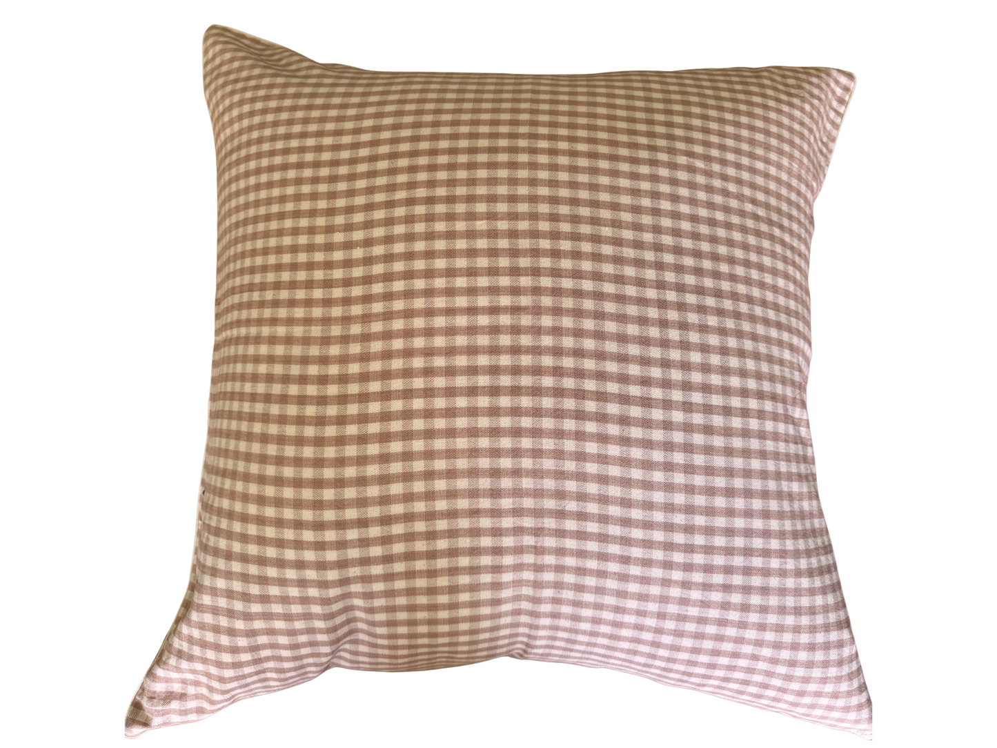 Blush Gingham Pillow Cover