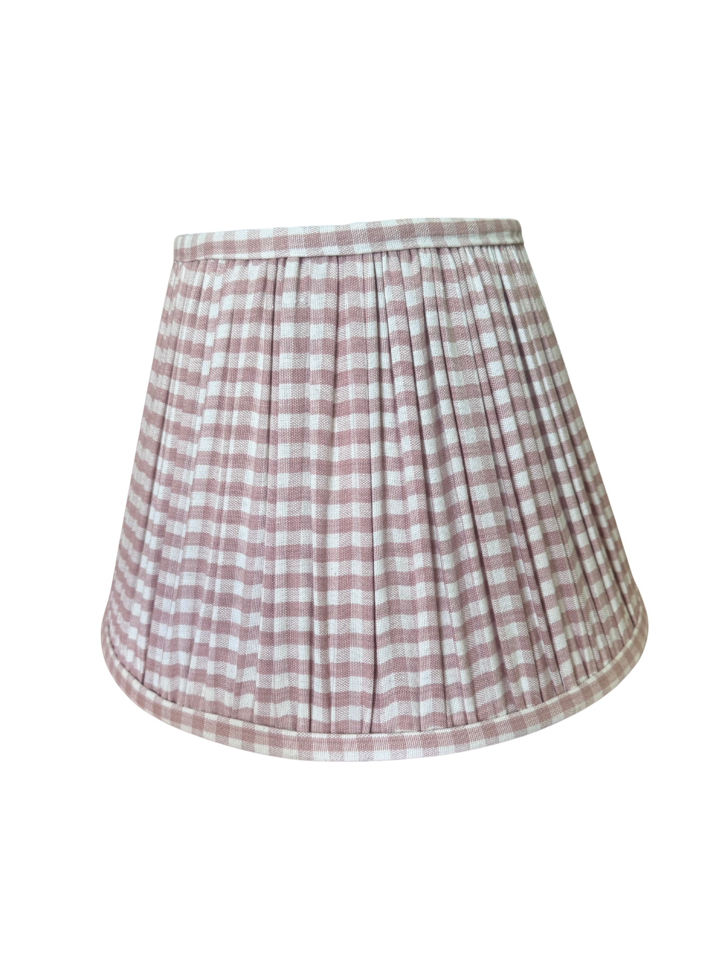 Blush Gingham Empire Shade