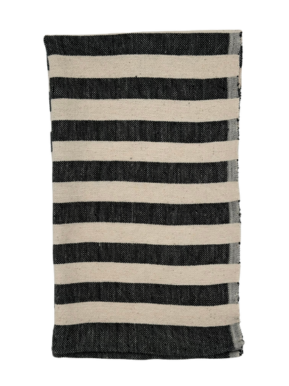 Black Stripe Hand Towel