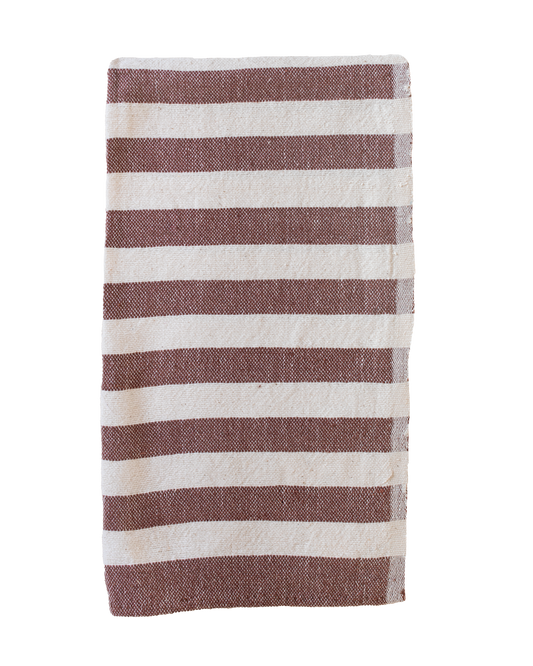 Chocolate Stripe Hand Towel
