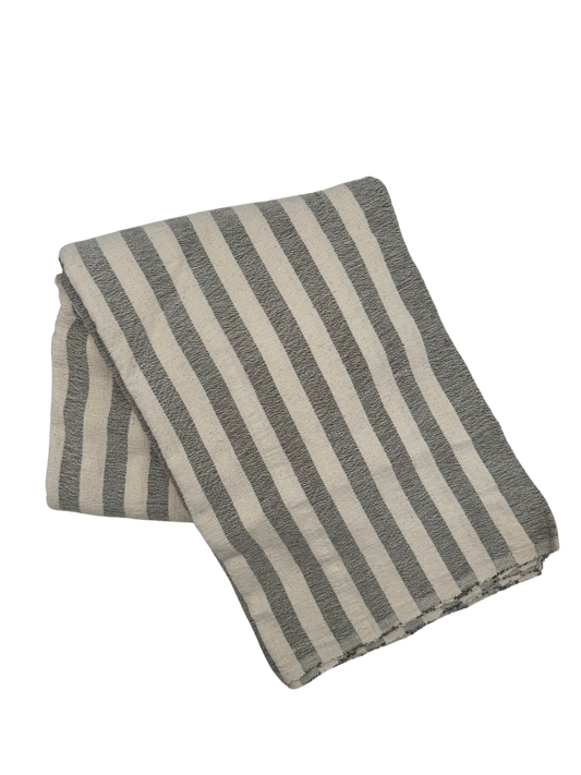 Gray Stripe Tablecloth