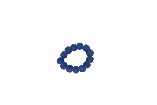 Royal Blue African Glass Bead Napkin Ring