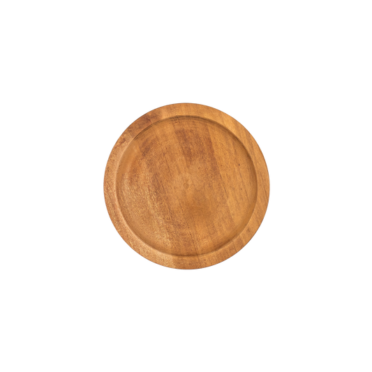 Wooden Medium Salad Plate