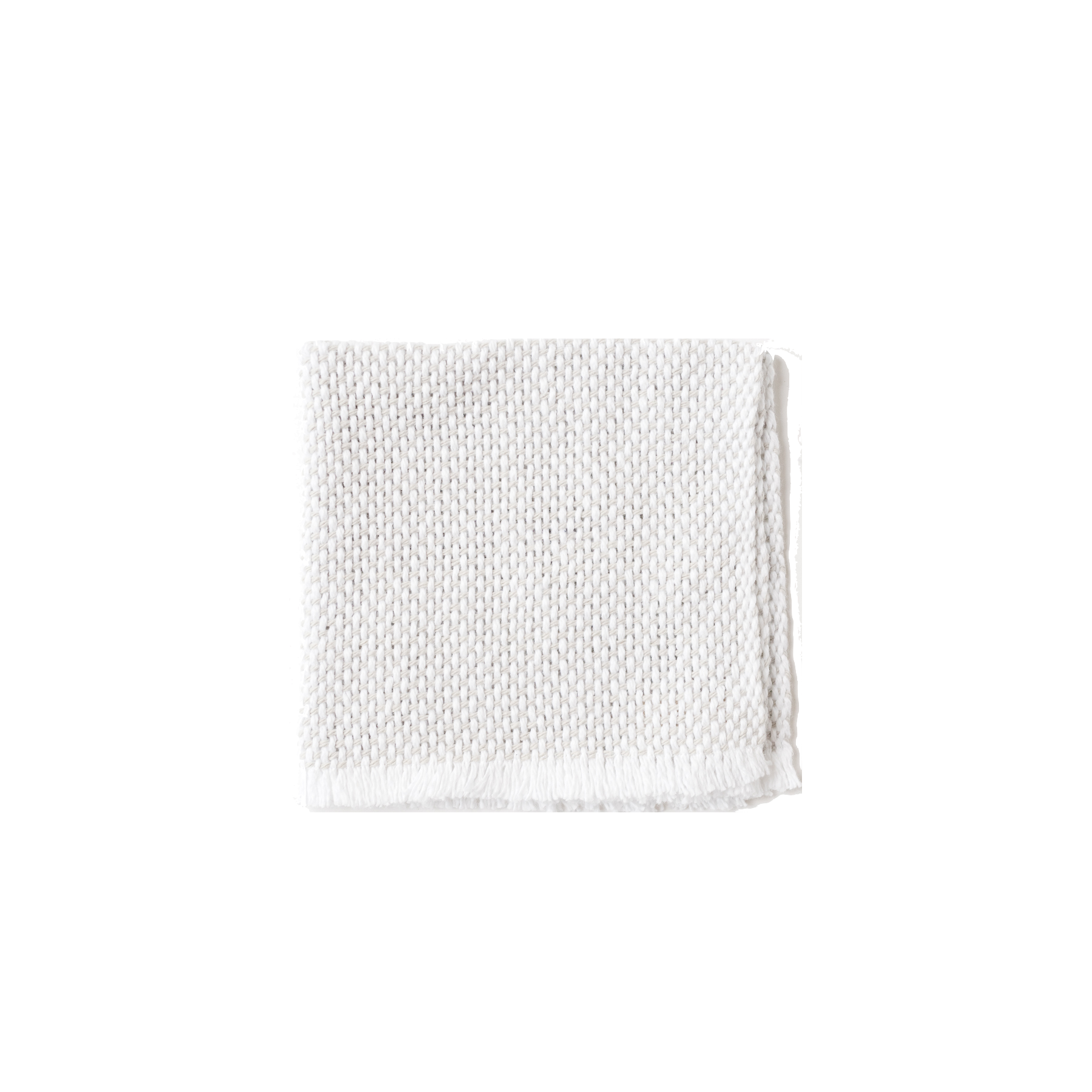 Folded White and Greige Wash Cloth