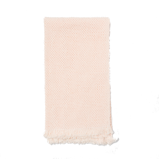 Folded blush hand towel