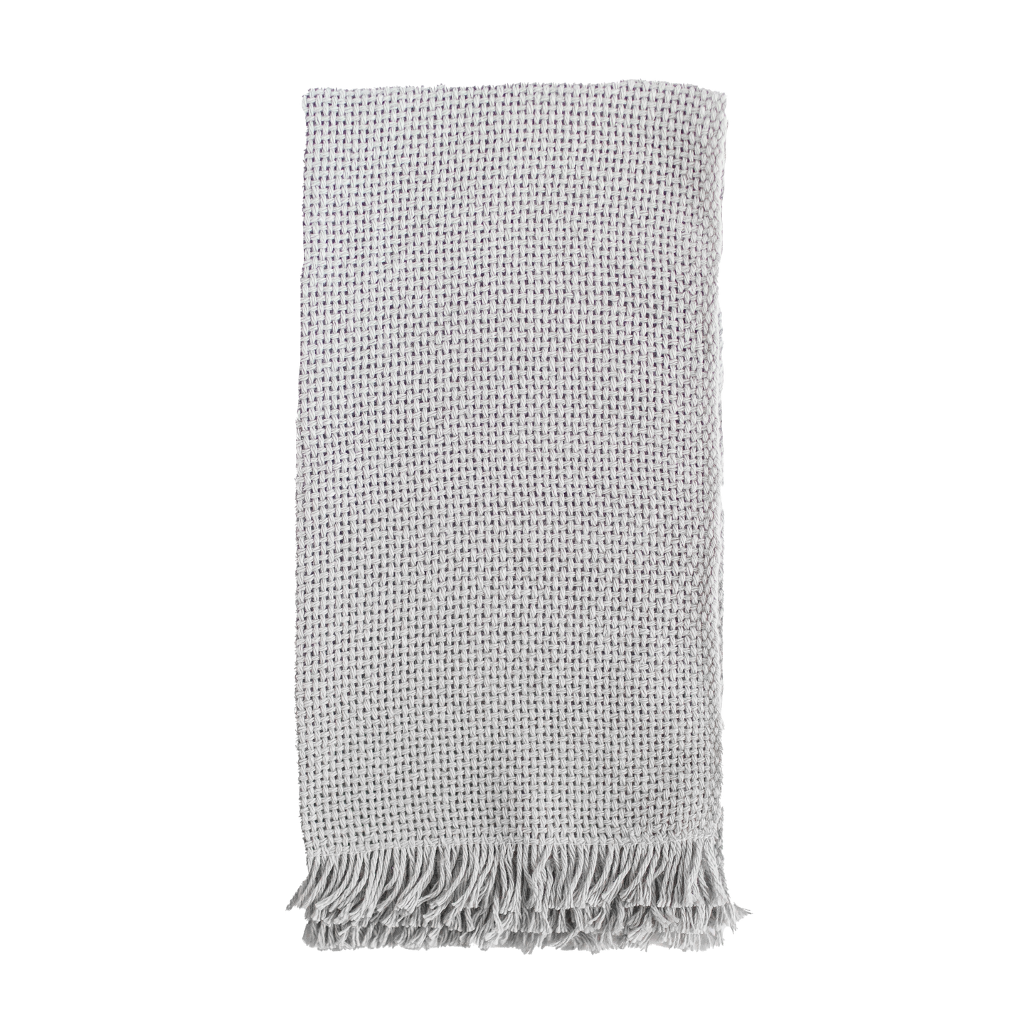 Folded greige hand towel